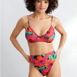 Sanctuary Swim Savage Gardner Underwire Bikini Top, Medium